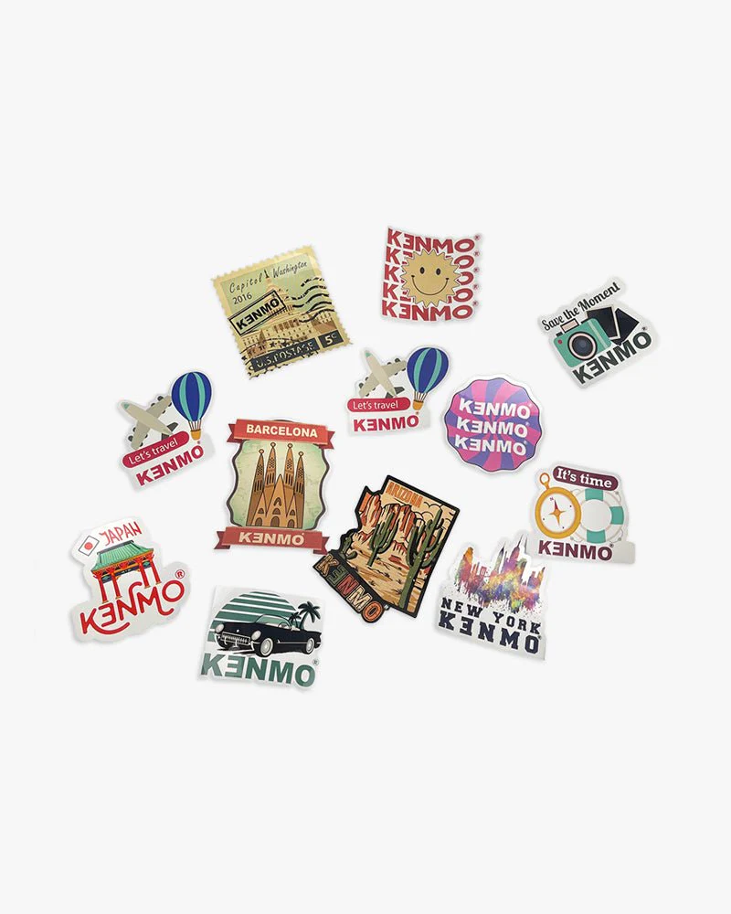 Sticker Set | 12 pcs Waterproof Vinyl | Kenmo Theme - Image 2