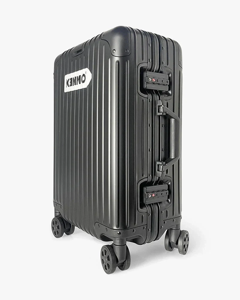 Black Aluminum Luggage | 20 inch & Matte | Arrow Logo - Image 2