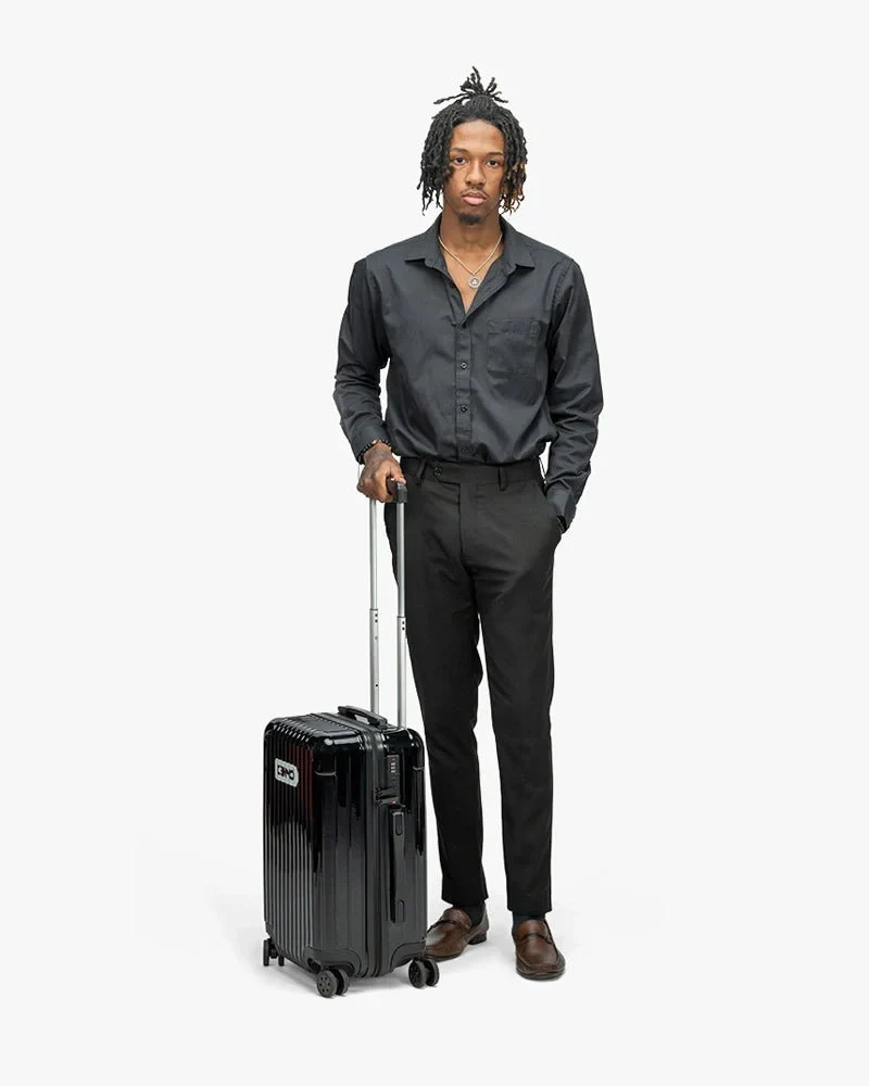 Black Hardcase Luggage | 20 inch & Glossy | Arrow Logo - Image 7