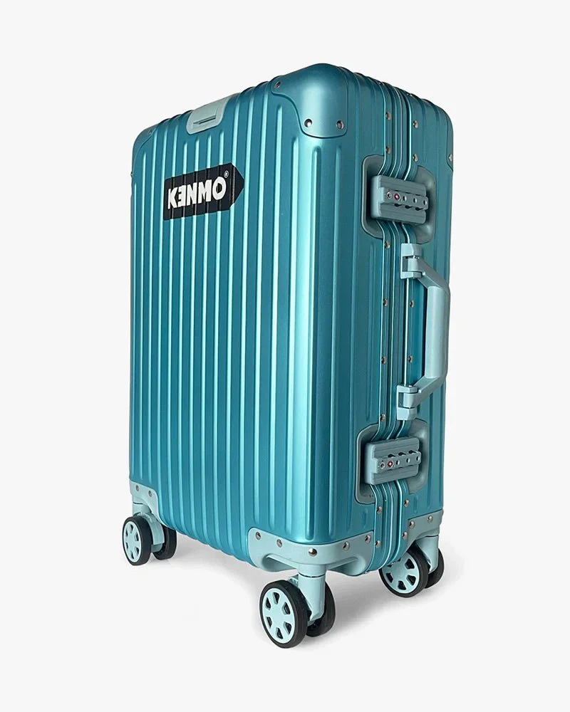 Blue Aluminum Luggage | 20 inch & Matte | Arrow Logo - Image 2