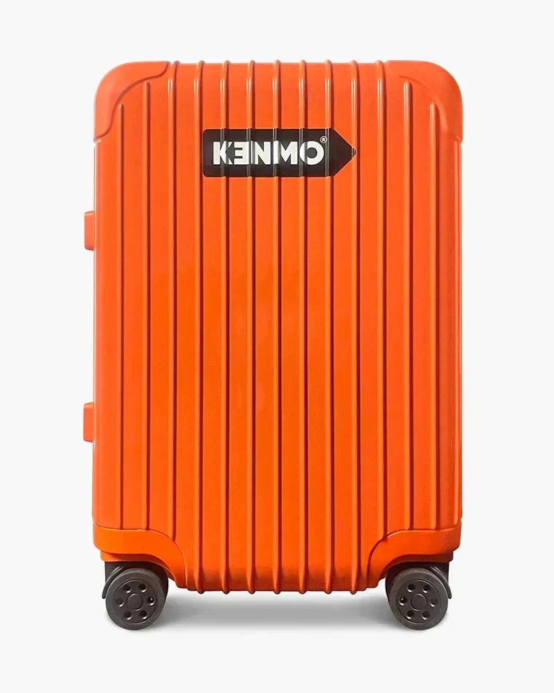 Orange Hardcase Luggage | 20 inch & Glossy | Arrow Logo - Image 8