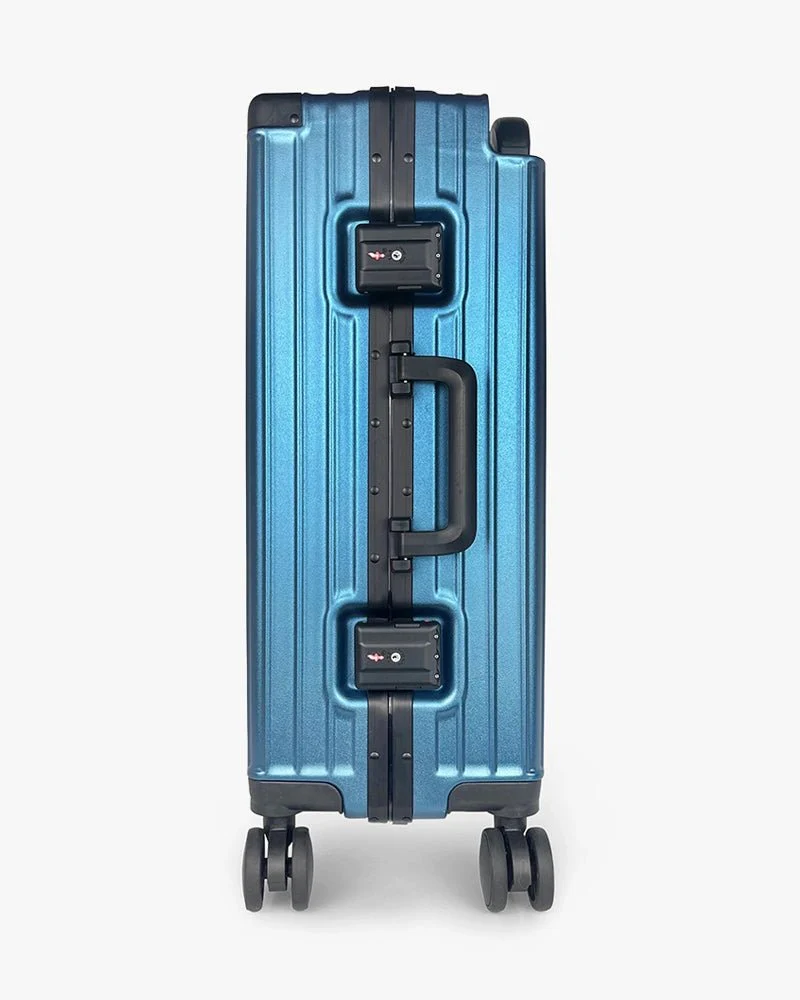 Blue Hardcase Luggage | 22 inch Wide Handle | Bold Logo - Image 3