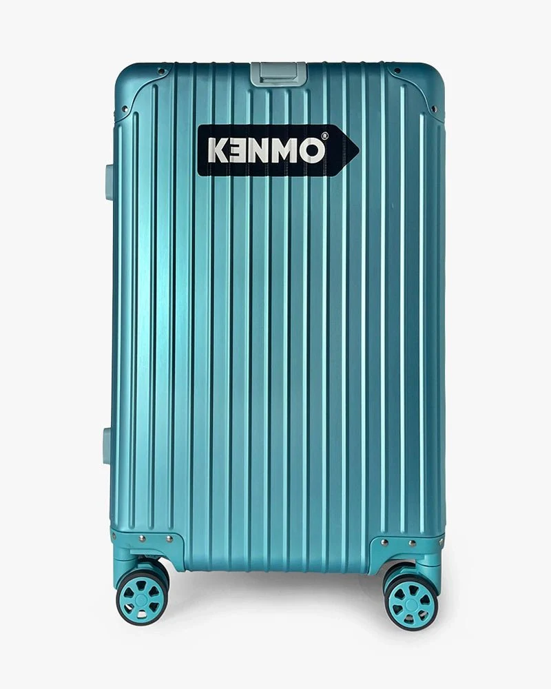 Blue Aluminum Luggage | 24 inch & Matte | Arrow Logo - Image 9
