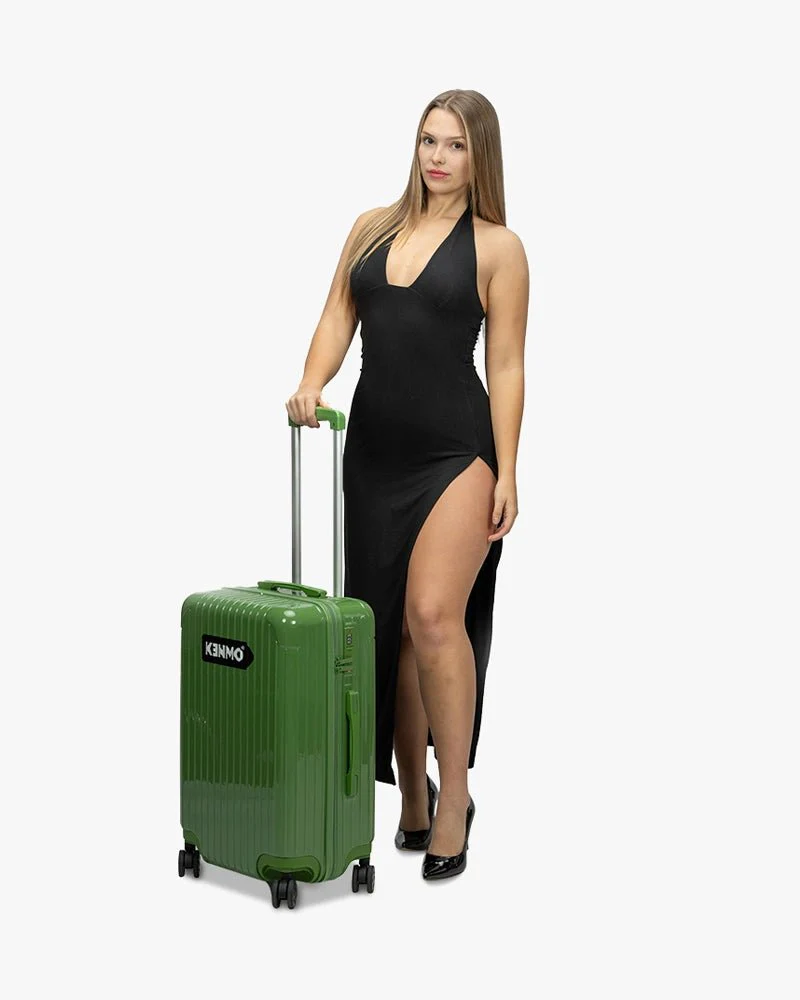 Green Hardcase Luggage | 24 inch & Glossy | Arrow Logo - Image 6