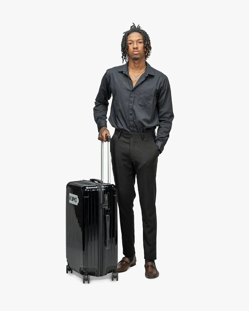 Black Hardcase Luggage | 26 inch & Glossy | Arrow Logo - Image 6