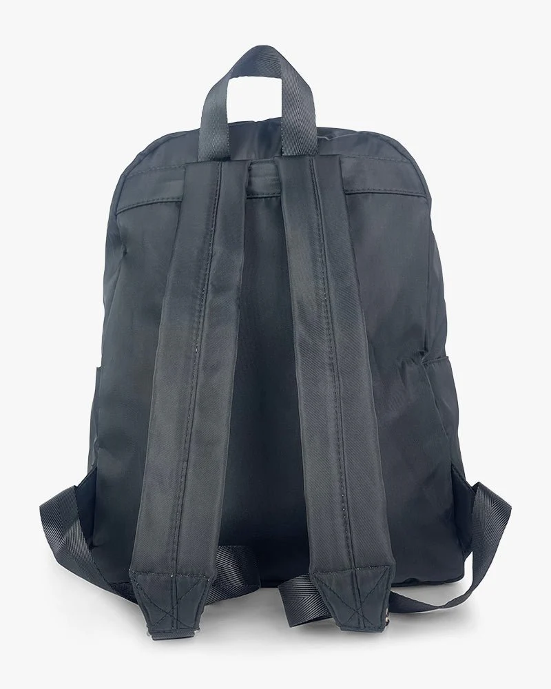 Black Waterproof Backpack | Front Pocket With Arrow Logo - Image 3