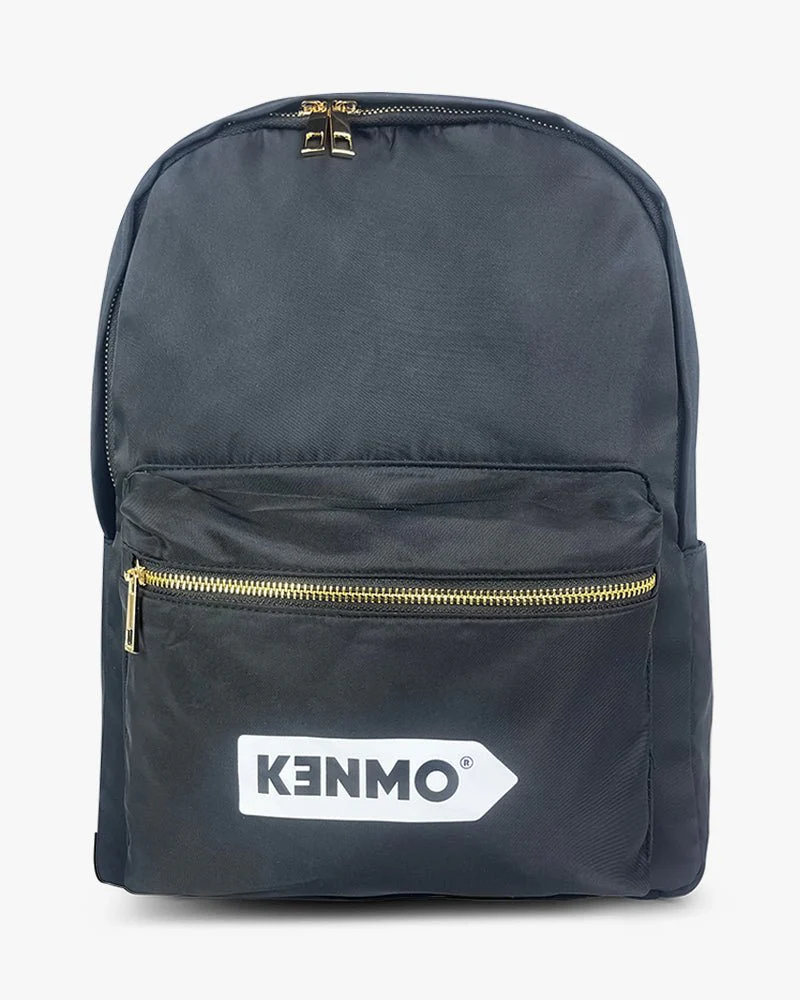 Black Waterproof Backpack | Front Pocket With Arrow Logo - Image 6