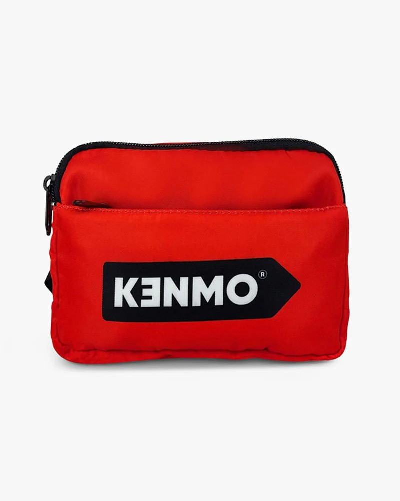 Red Fanny Pack | Waist Bag With Kenmo Arrow Logo - Image 6