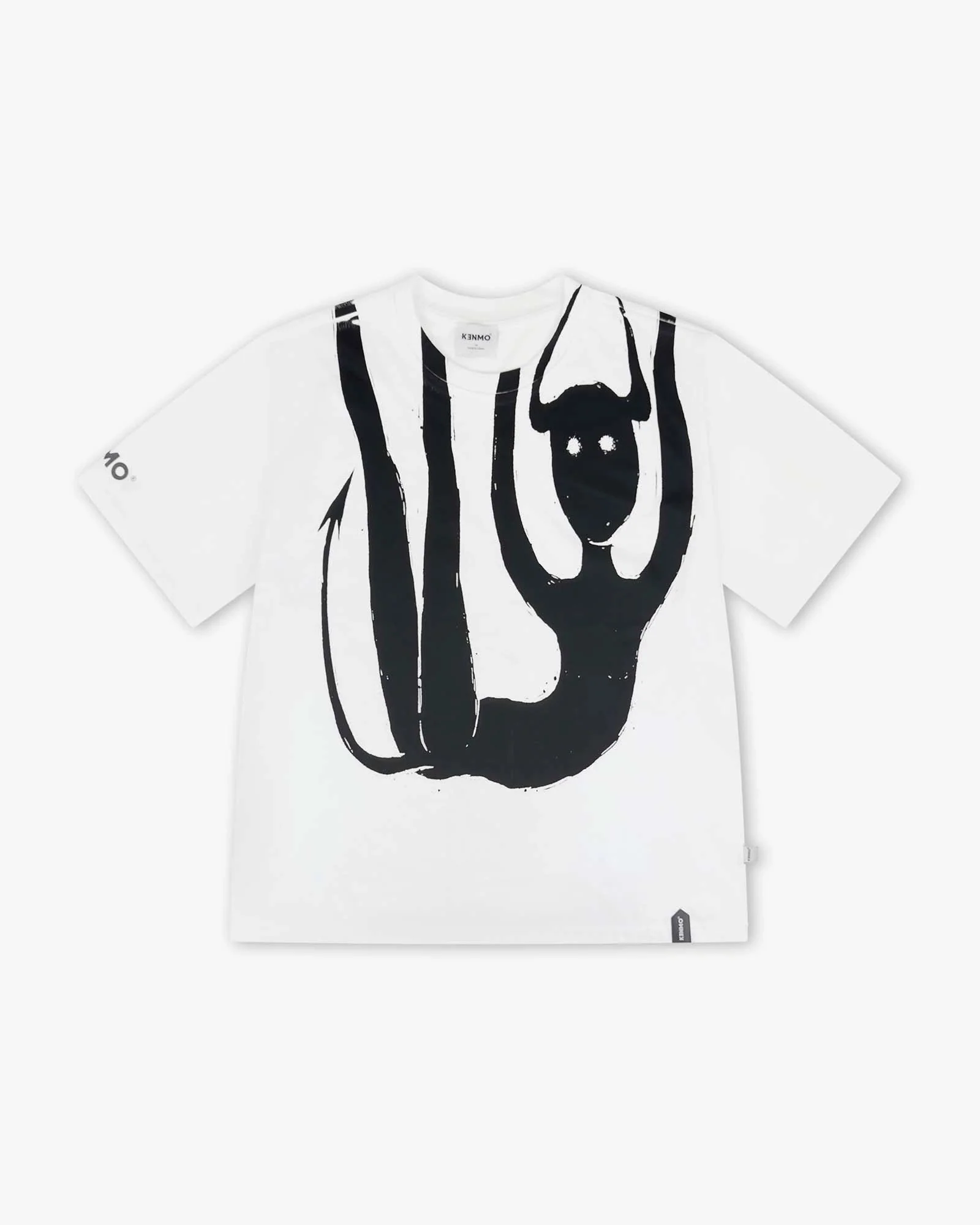 White Oversize Tee | Vintage Hanging Monkey Graphic - Image 6