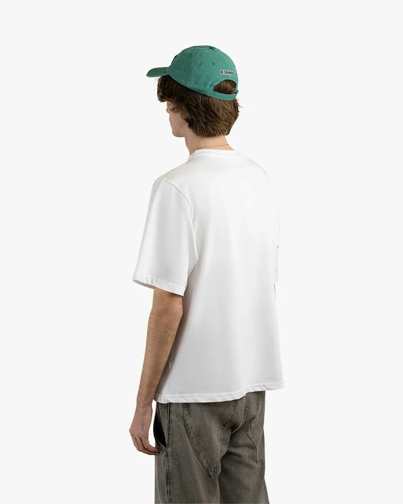 White Oversize Tee | Hand From The Cloud Graphic - Image 4