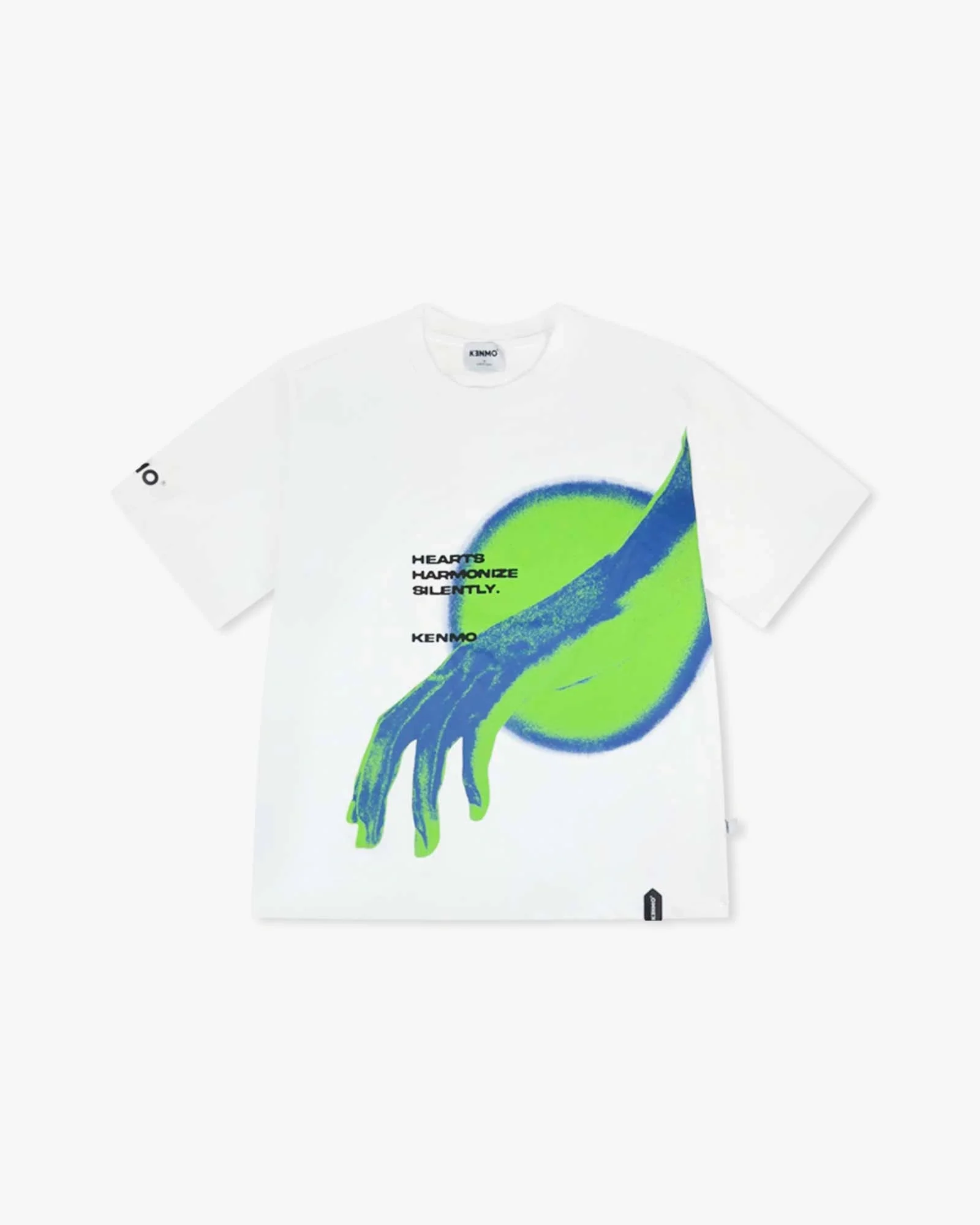 White Oversize Tee | Hand From The Cloud Graphic - Image 6