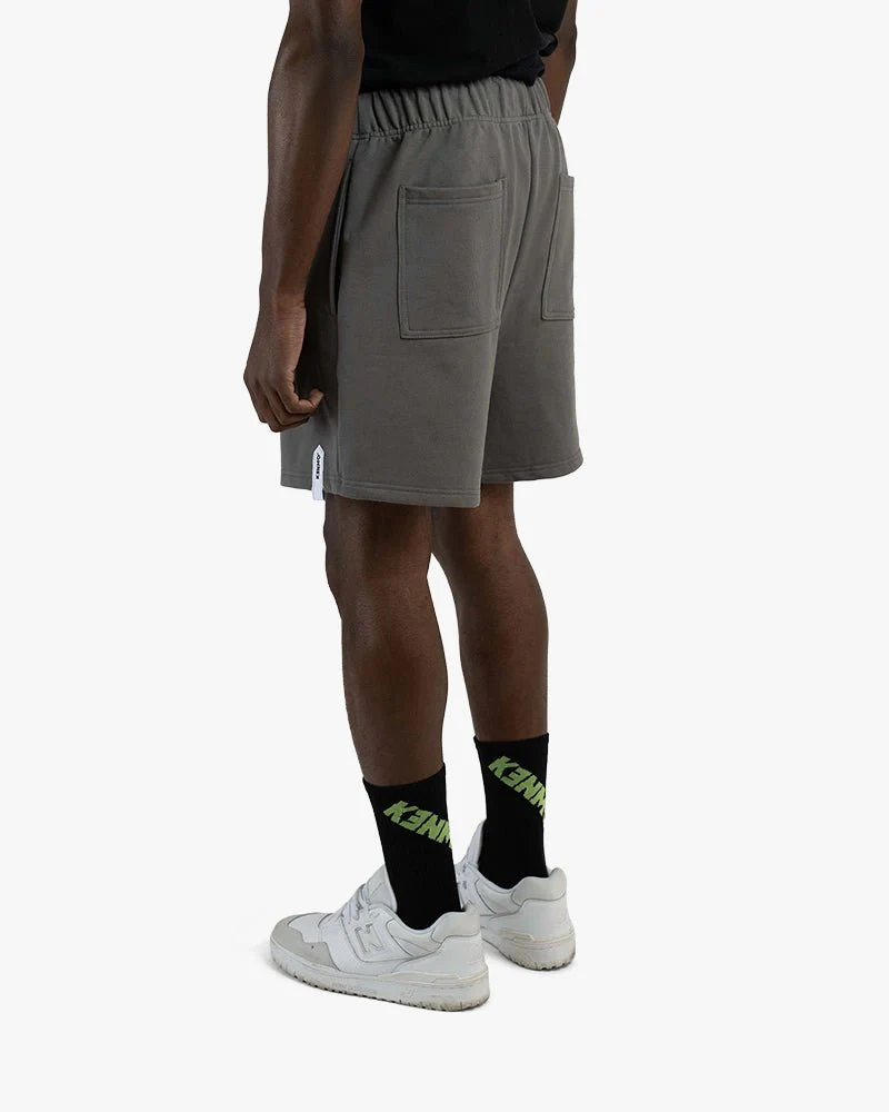 Grey Fitting Shorts | Bold Signature Kenmo Logo - Image 4
