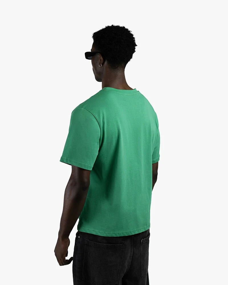 Green Oversize Tee | No Drama With Roaring Tiger Graphic - Image 4