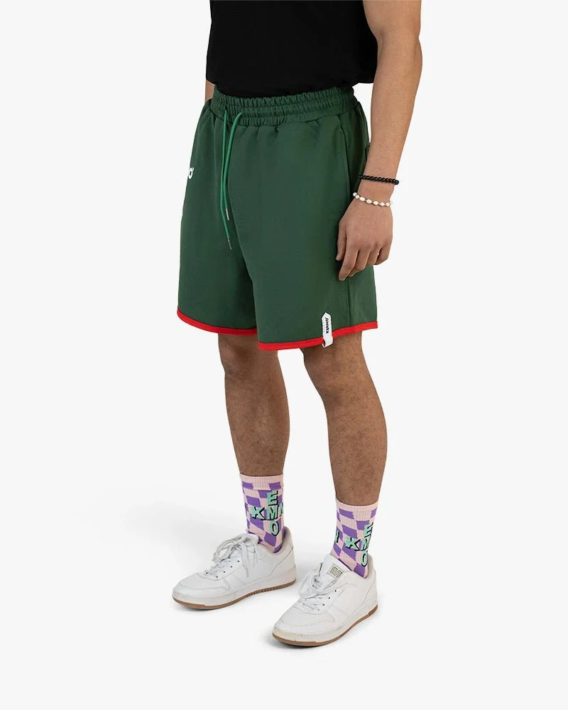 Green Red Bottom Shorts | Bold Streetwear Style - Image 2