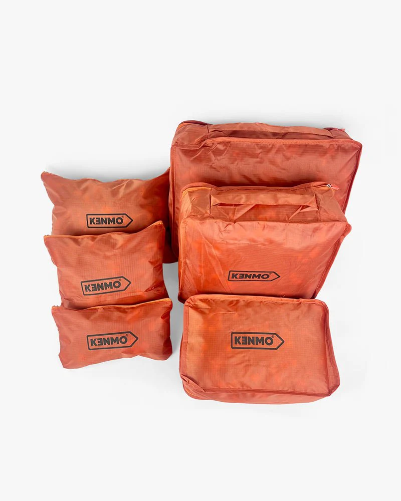 Red Luggage Organizer Set | 6 pcs Kenmo Arrow Logo - Image 4