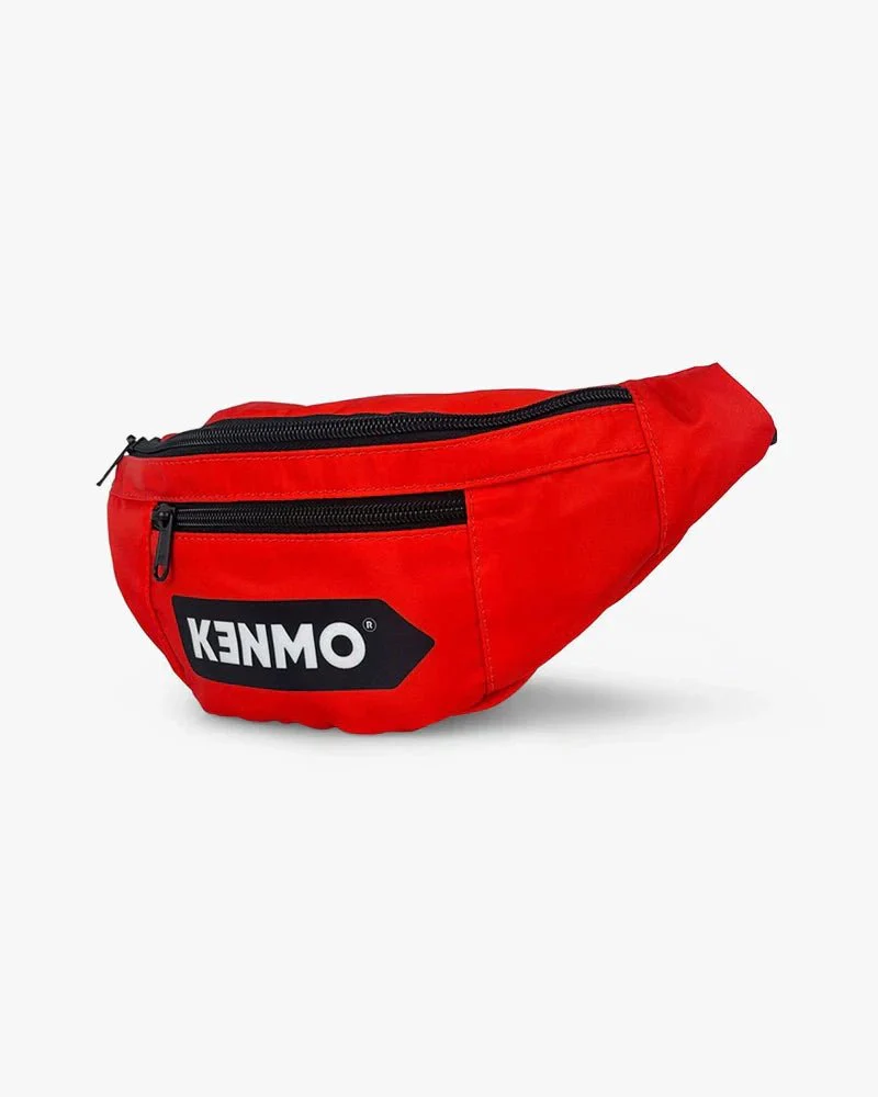 Red Fanny Pack | Waist Bag With Kenmo Arrow Logo - Image 2