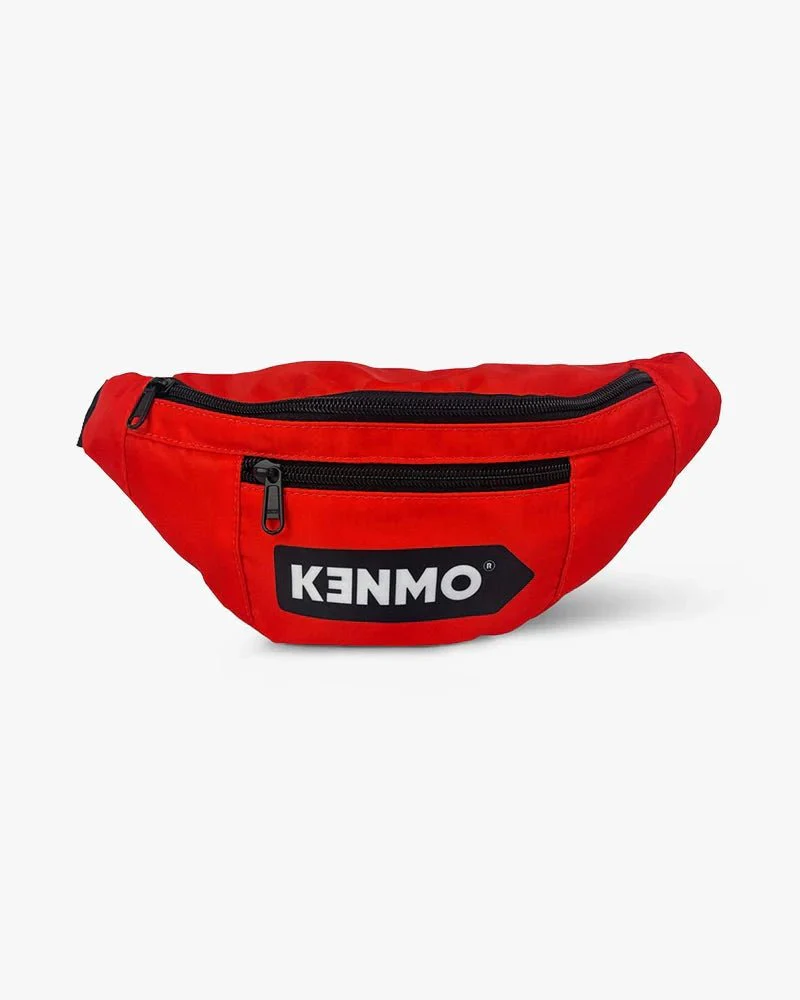 Red Fanny Pack | Waist Bag With Kenmo Arrow Logo - Image 6