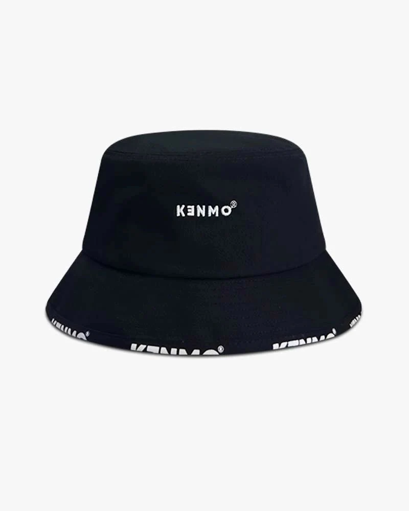 Black Signature Bucket Hat | All-Around Brim Logo Design - Image 3