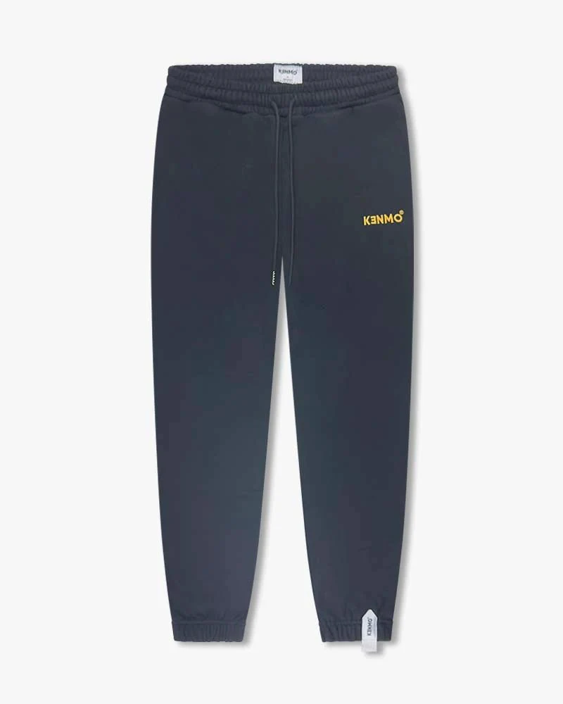 Black Signature Sweatpants | Right Label Logo Detail - Image 5