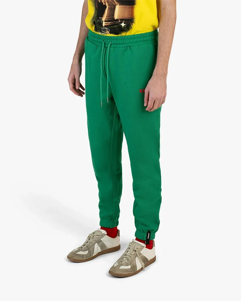Green Signature Sweatpants | Embroidery Logo On Right - Image 2