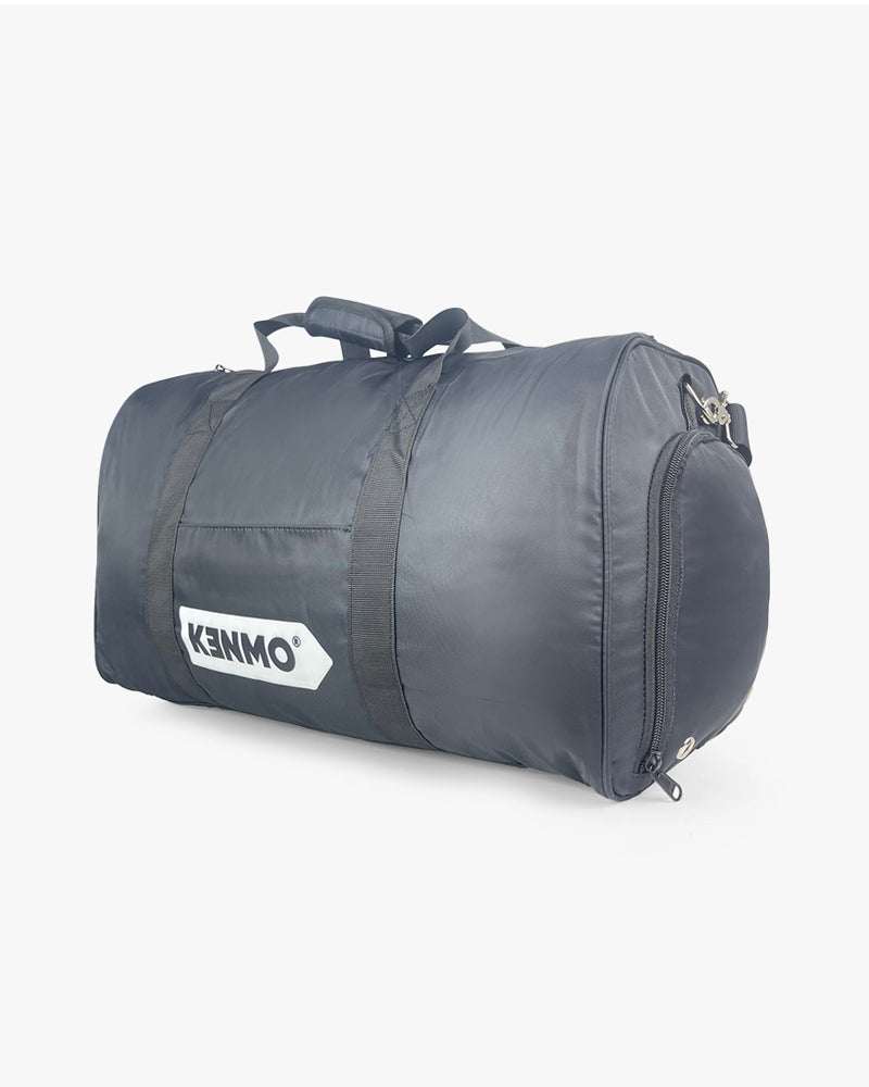 Black Duffel Bag | Kenmo Arrow Logo On Front - Image 2