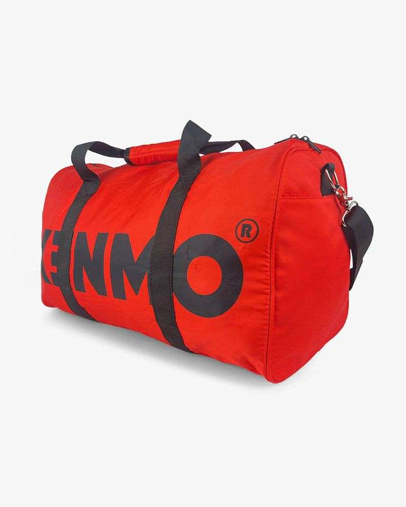 Red Duffel Bag | Bold Kenmo Logo On Front - Image 2