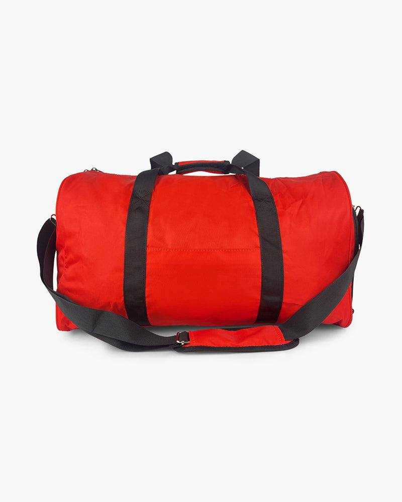 Red Duffel Bag | Bold Kenmo Logo On Front - Image 3