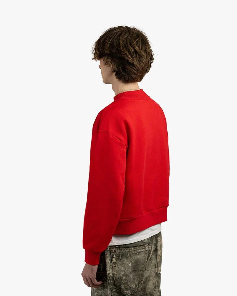 Red Cropped Sweatshirt | Twine Girl Graphic - Image 4