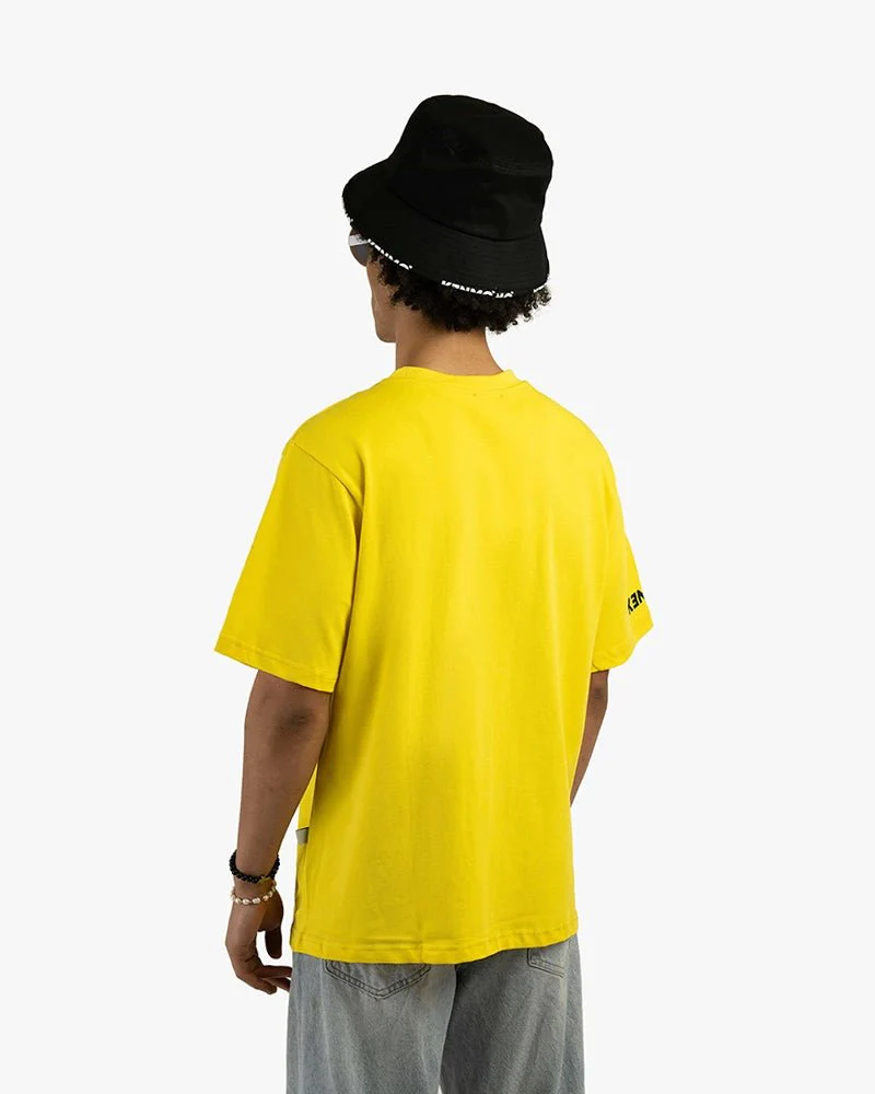 Yellow Oversize Tee | Bold Worldwide Graphic - Image 4